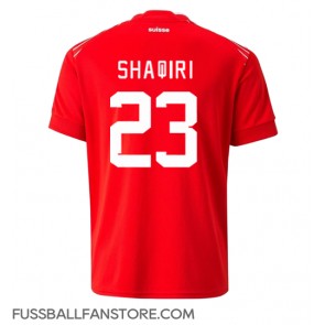 Schweiz Xherdan Shaqiri #23 Replik Heimtrikot WM 2022 Kurzarm